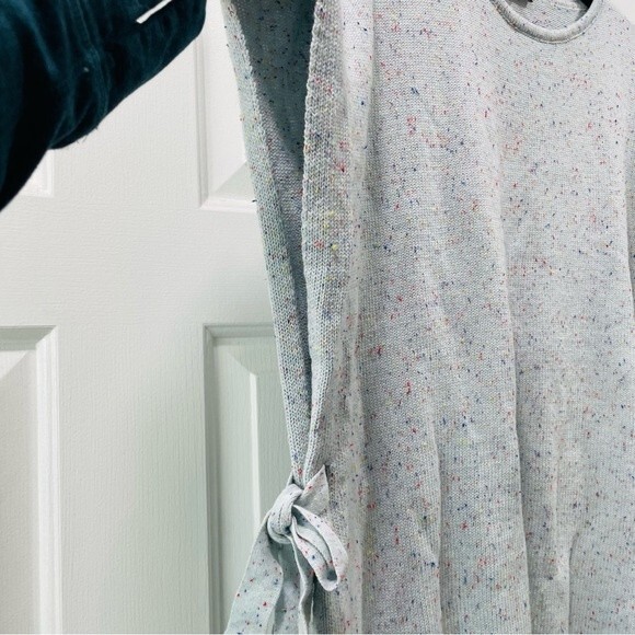 LOFT Oversize Blue Flecked Poncho Sweater Size XS/S - Picture 5 of 11